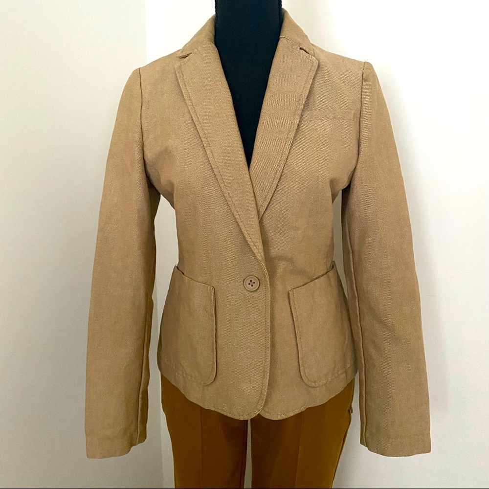 Gap beige denim blazer size S